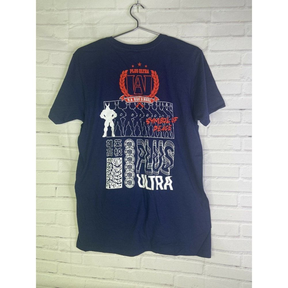 My Hero Academia Plus Ultra Graphic Print Short Sleeve Tee T-Shirt Mens Size M
